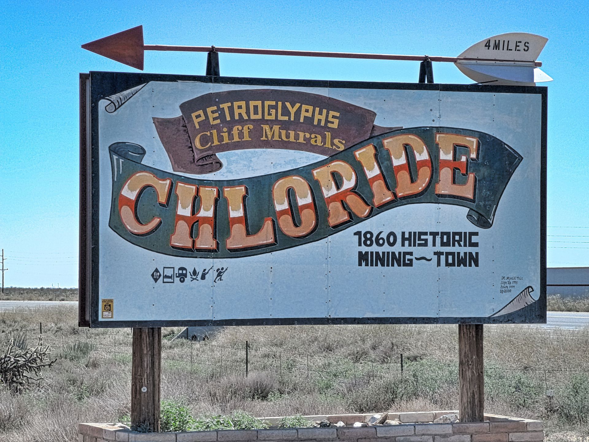 Chloride Arizona Straßenschild