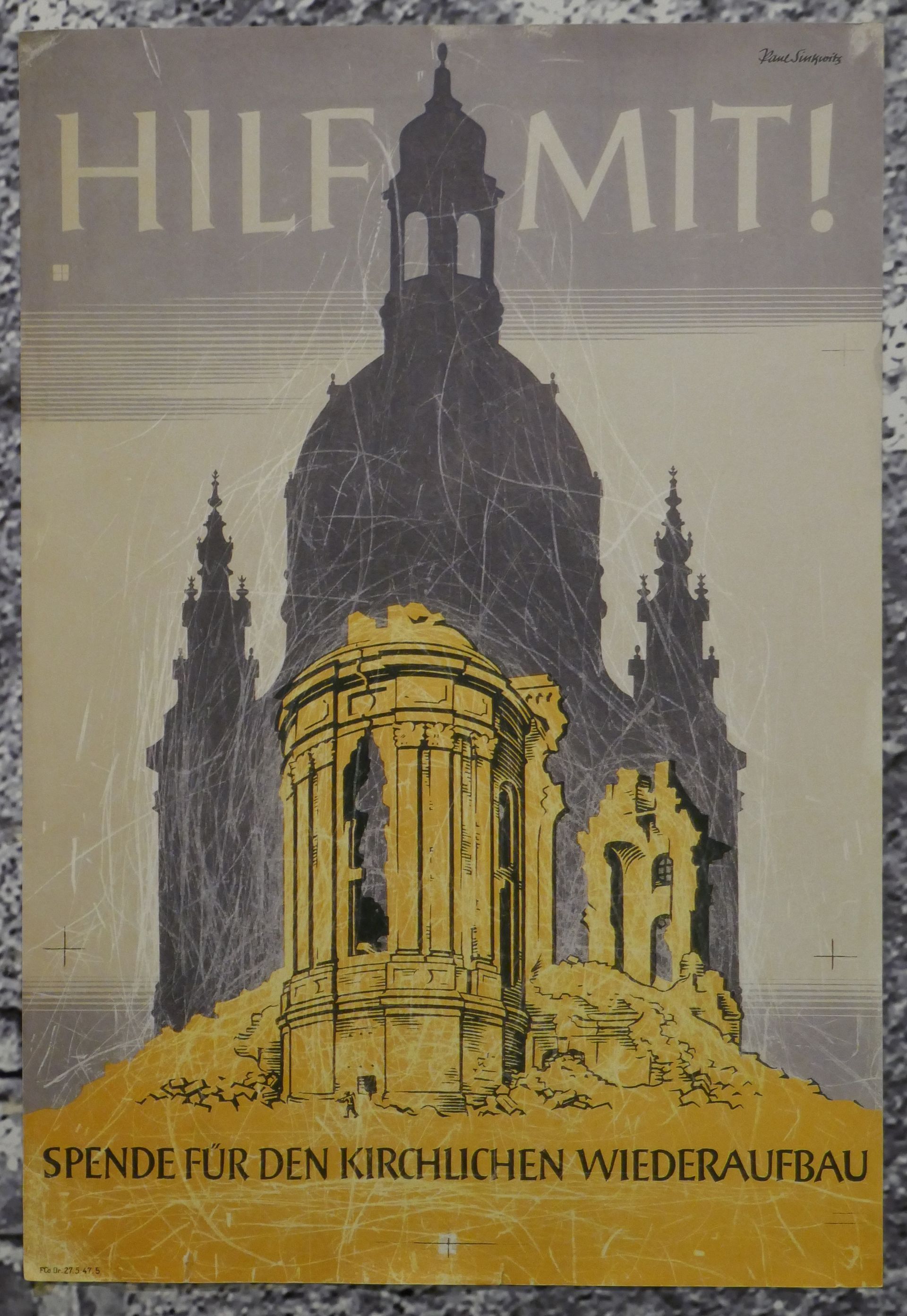 Frauenkirche Dresden Plakat Spenden