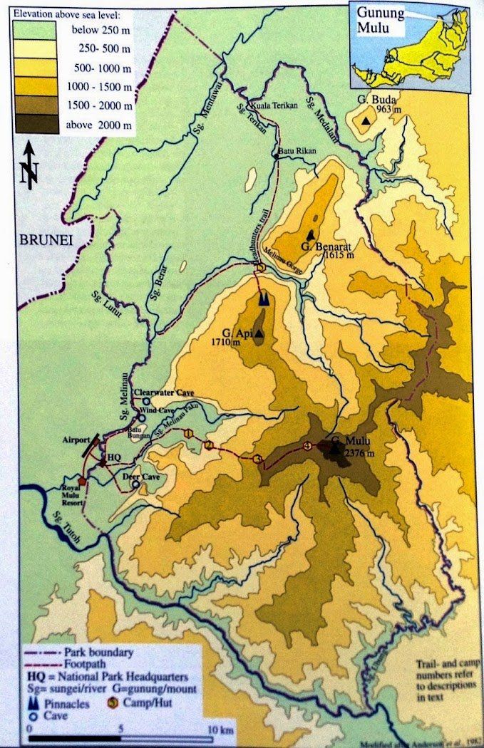 Gunung Mulu Wanderwege