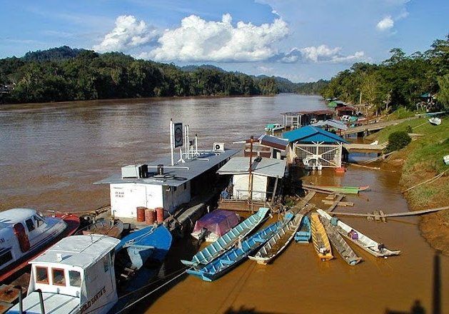 Kapit Sarawak Hafen Rejang River