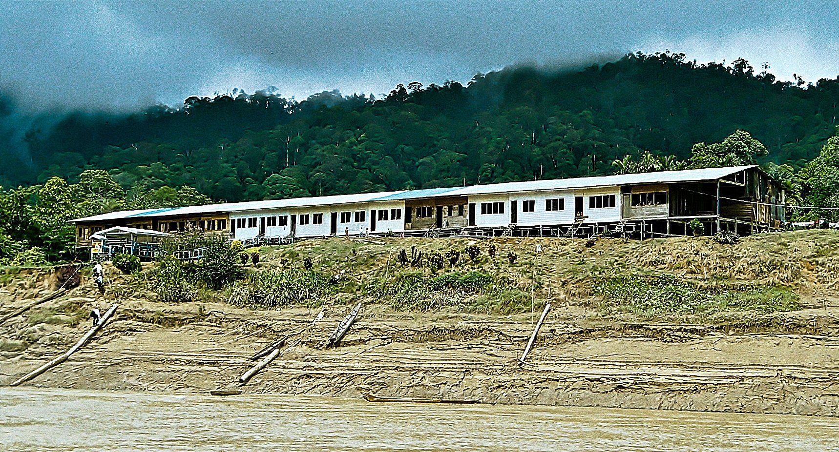 Langhaus bei Kapit Sarawak