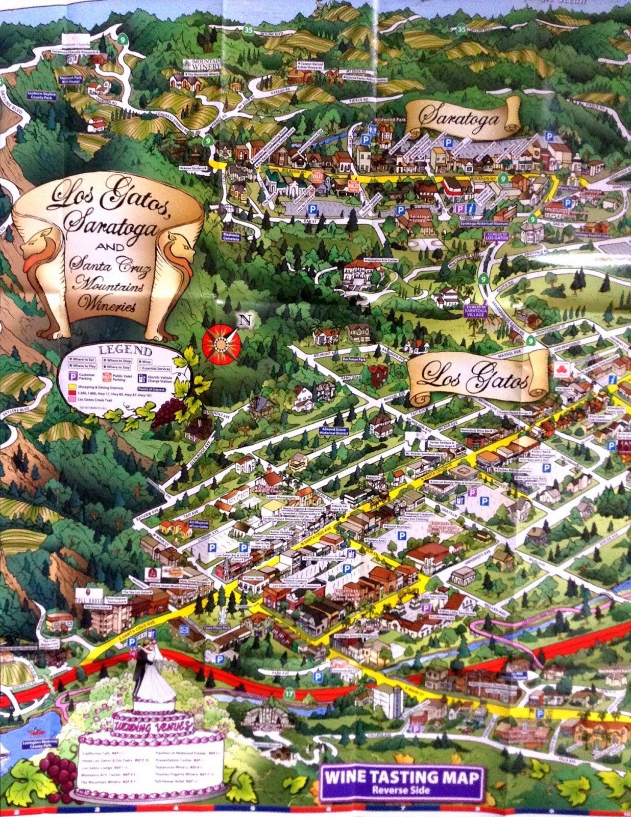 Los Gatos CA Map