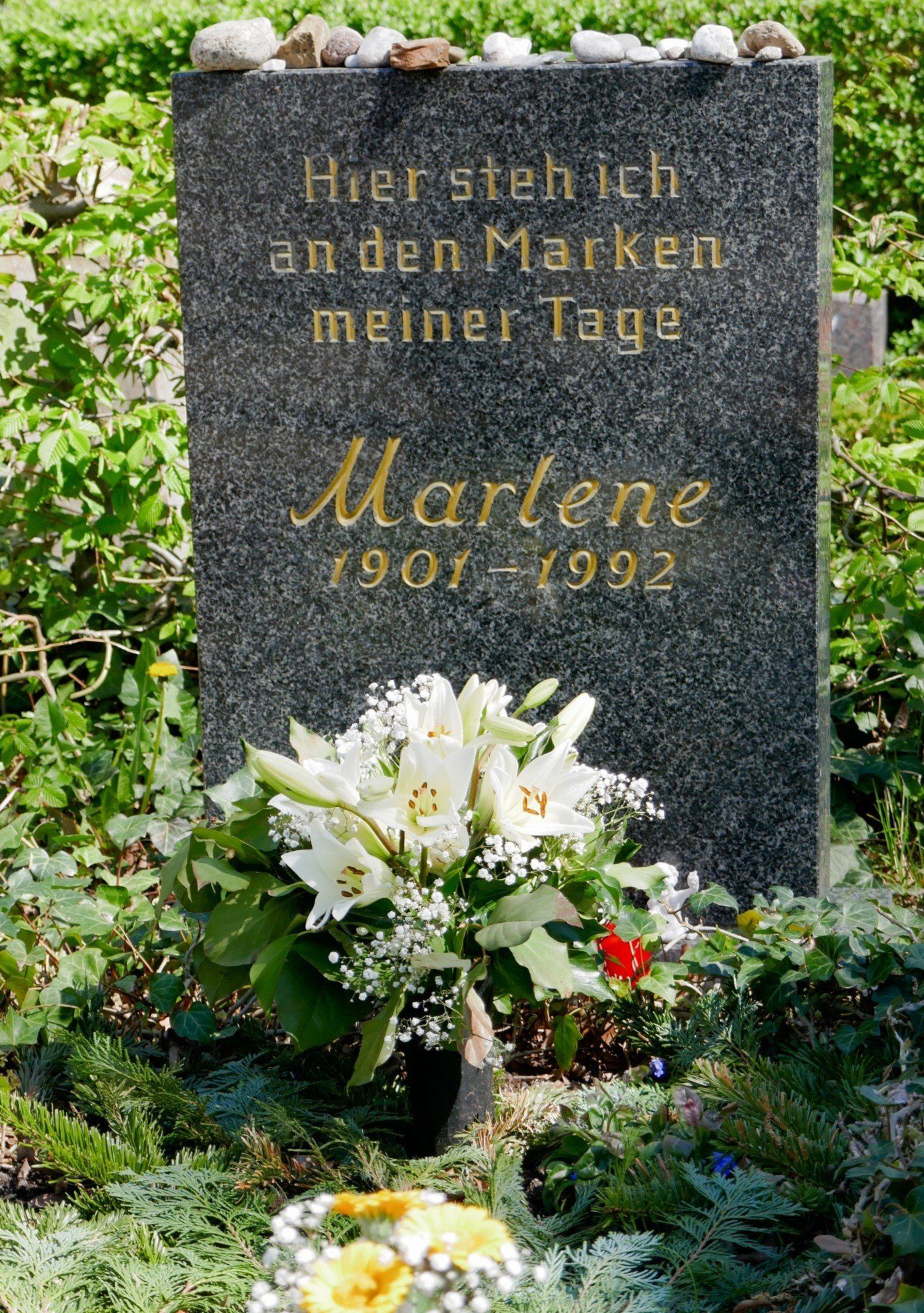 Friedhof Friedenau Grab von Marlene Dietrich