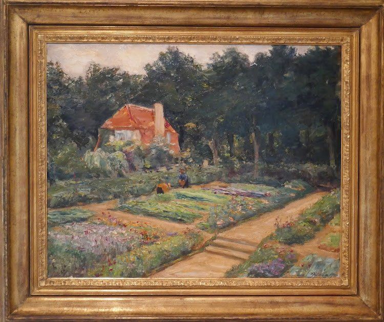 Max Liebermann, Im Garten des Künstler in Wannsee Öl auf Leinwand 1910