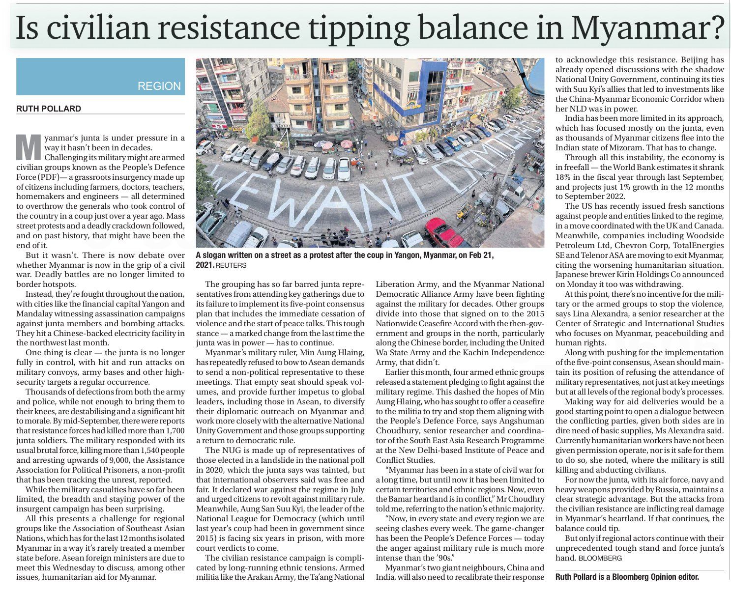 Bangkok Post Balance in Myanmar