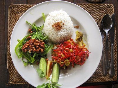 Nasi Lemak Spezialität aus Malaysia