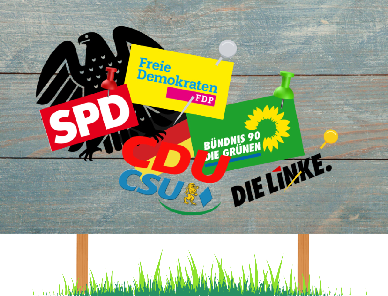 Plakat Parteien in Deutschland