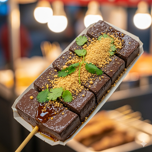 Schweineblut-Kuchen in Taiwan