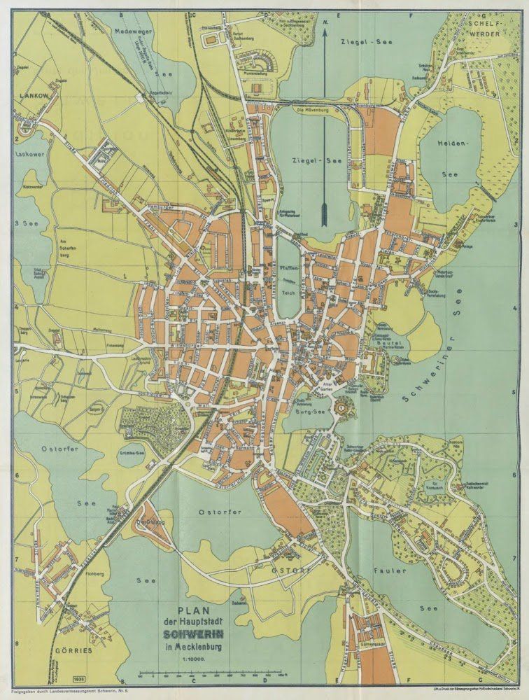 Schwerin Map 1938