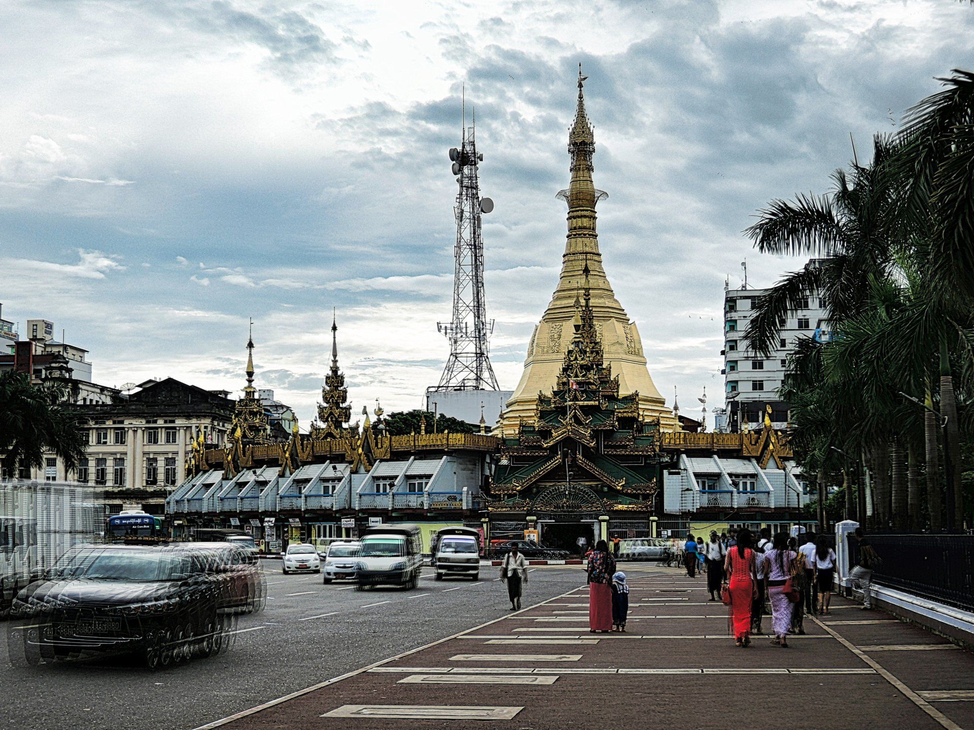 Sule Pagode Yangon Myanmar