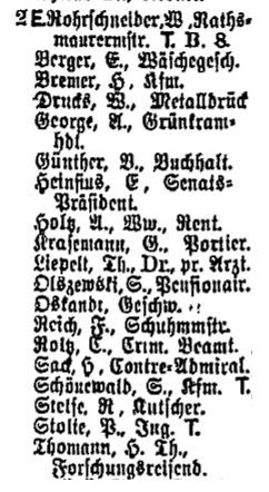 Thomann Adresse Berlin 1902