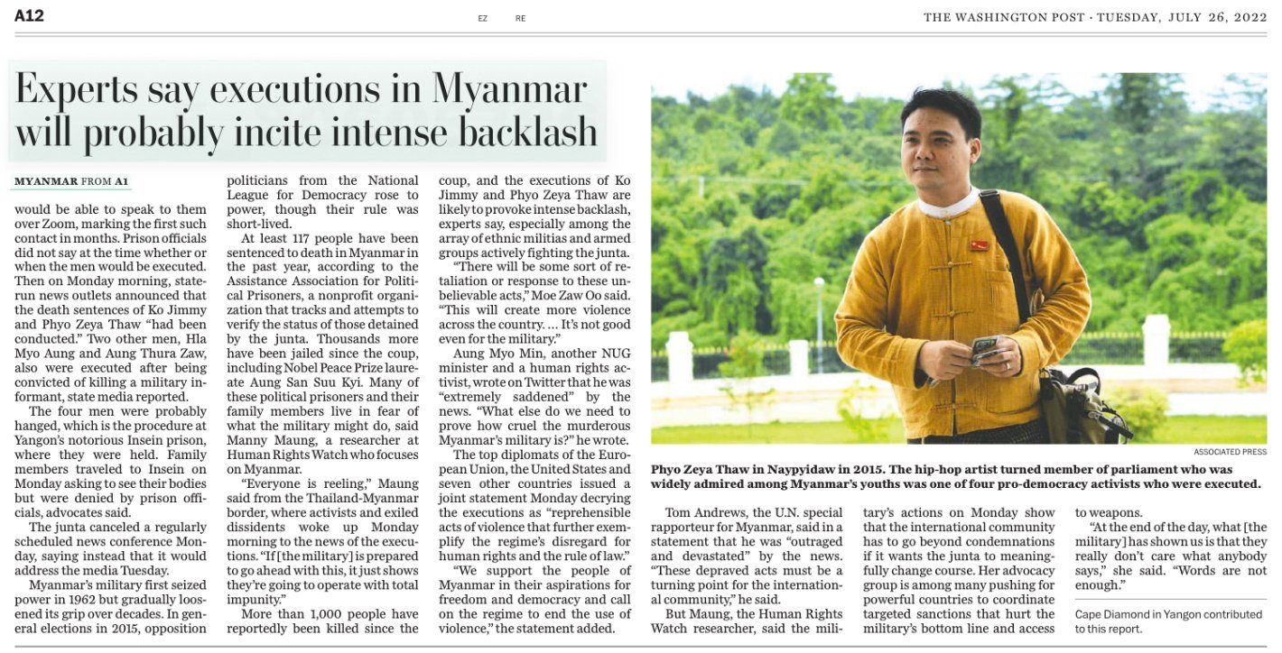 Washington Post Myanmar