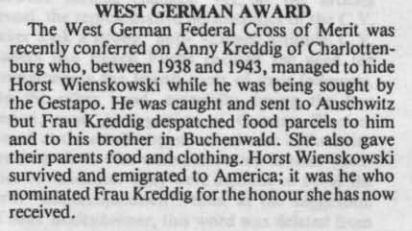 West German Award