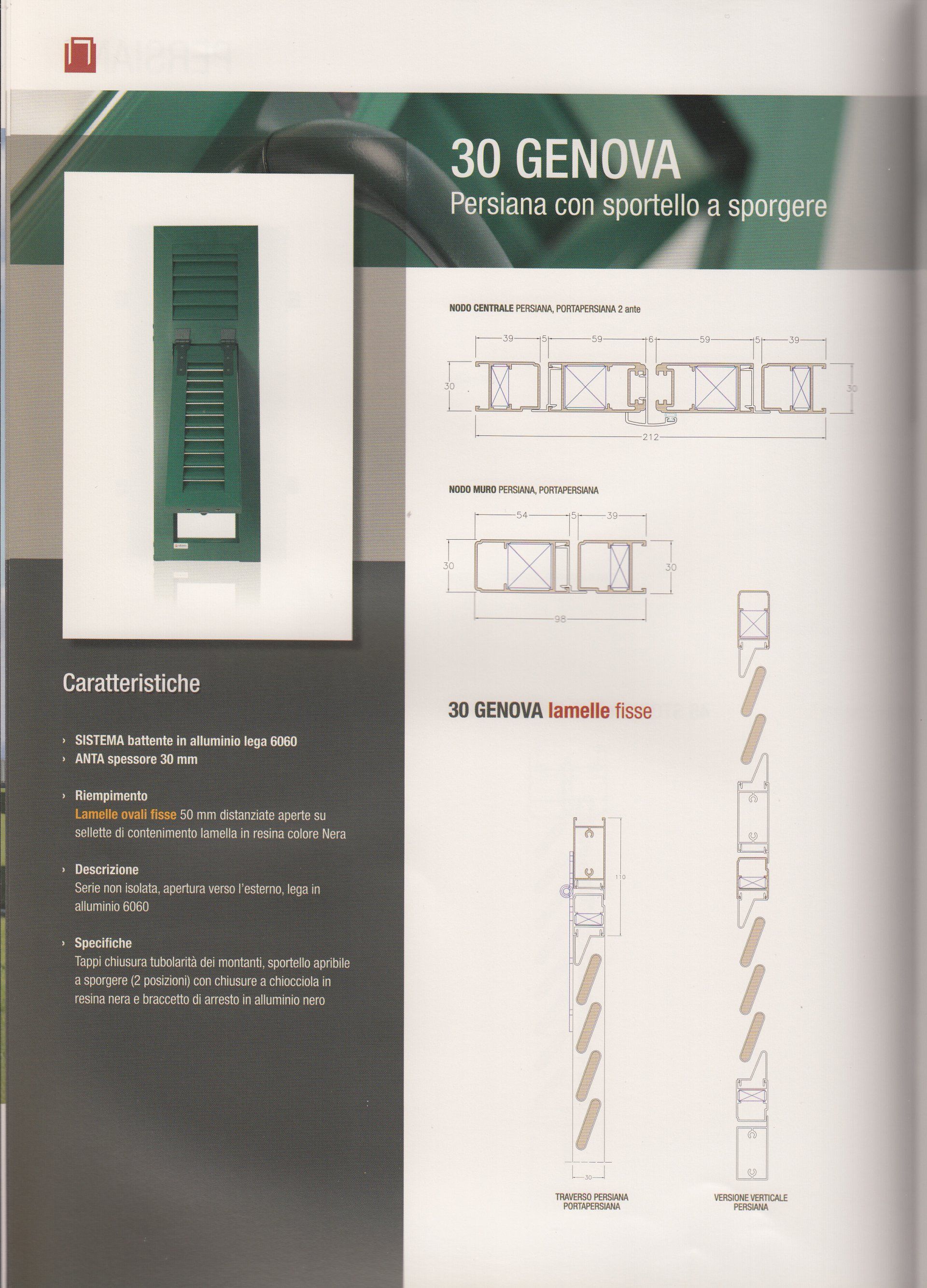 Una brochure per un prodotto chiamato 30 genova