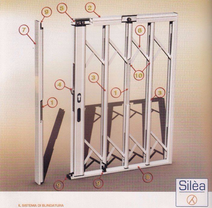 Un disegno di un cancello con la parola silea in basso