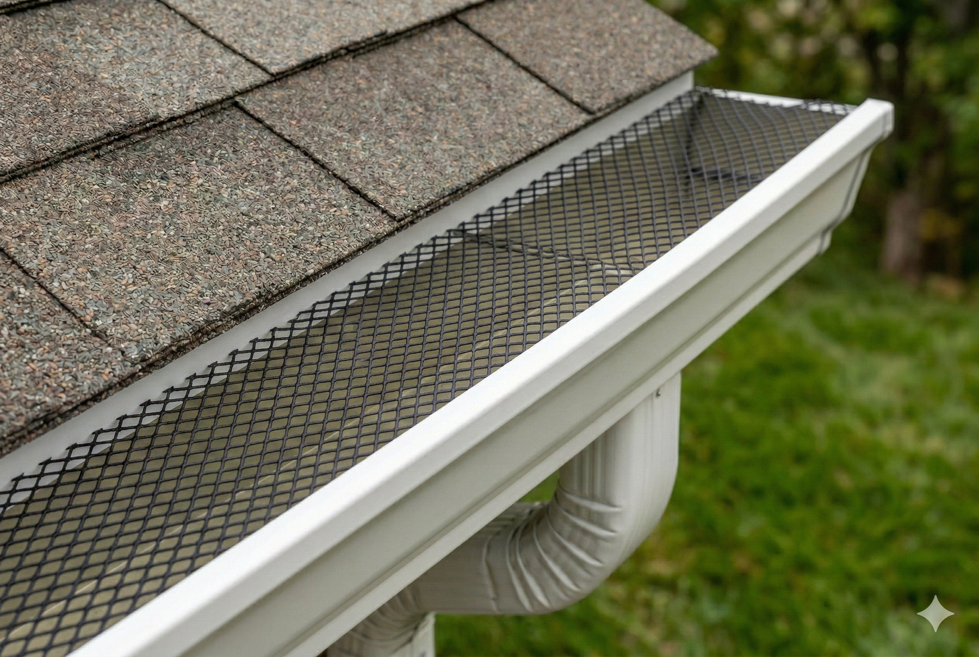 White air quality monitor displays air quality data: CO2, PM2.5, PM10, and VOC readings.