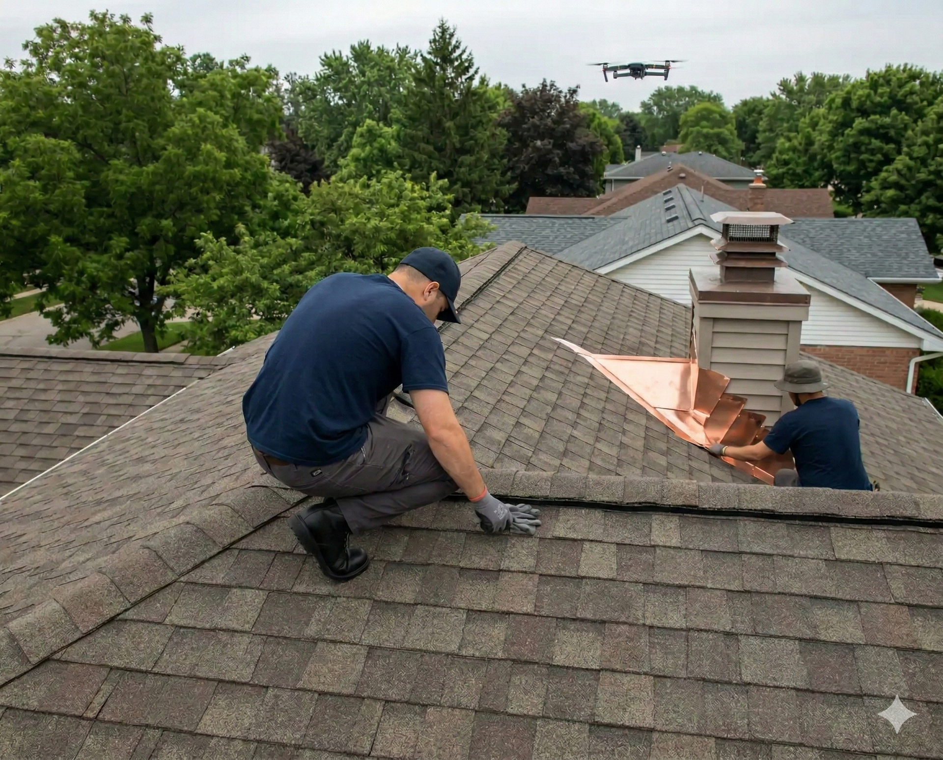 Vertical gas piping against a white wall with brackets, valves, and a yellow flexible connector.