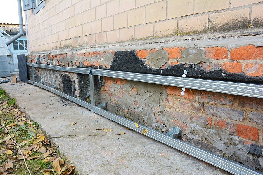 wall of the house under repair