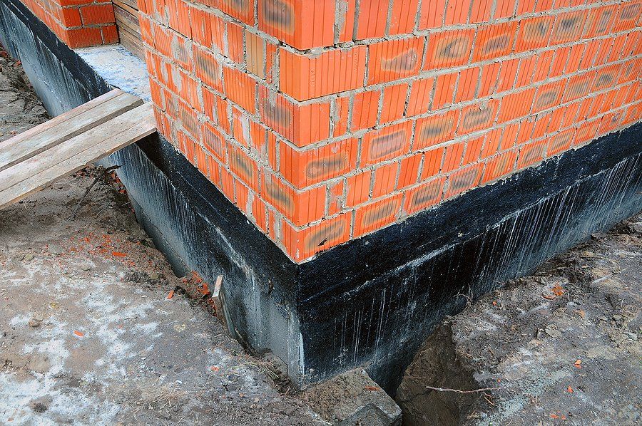 concrete walls under repair