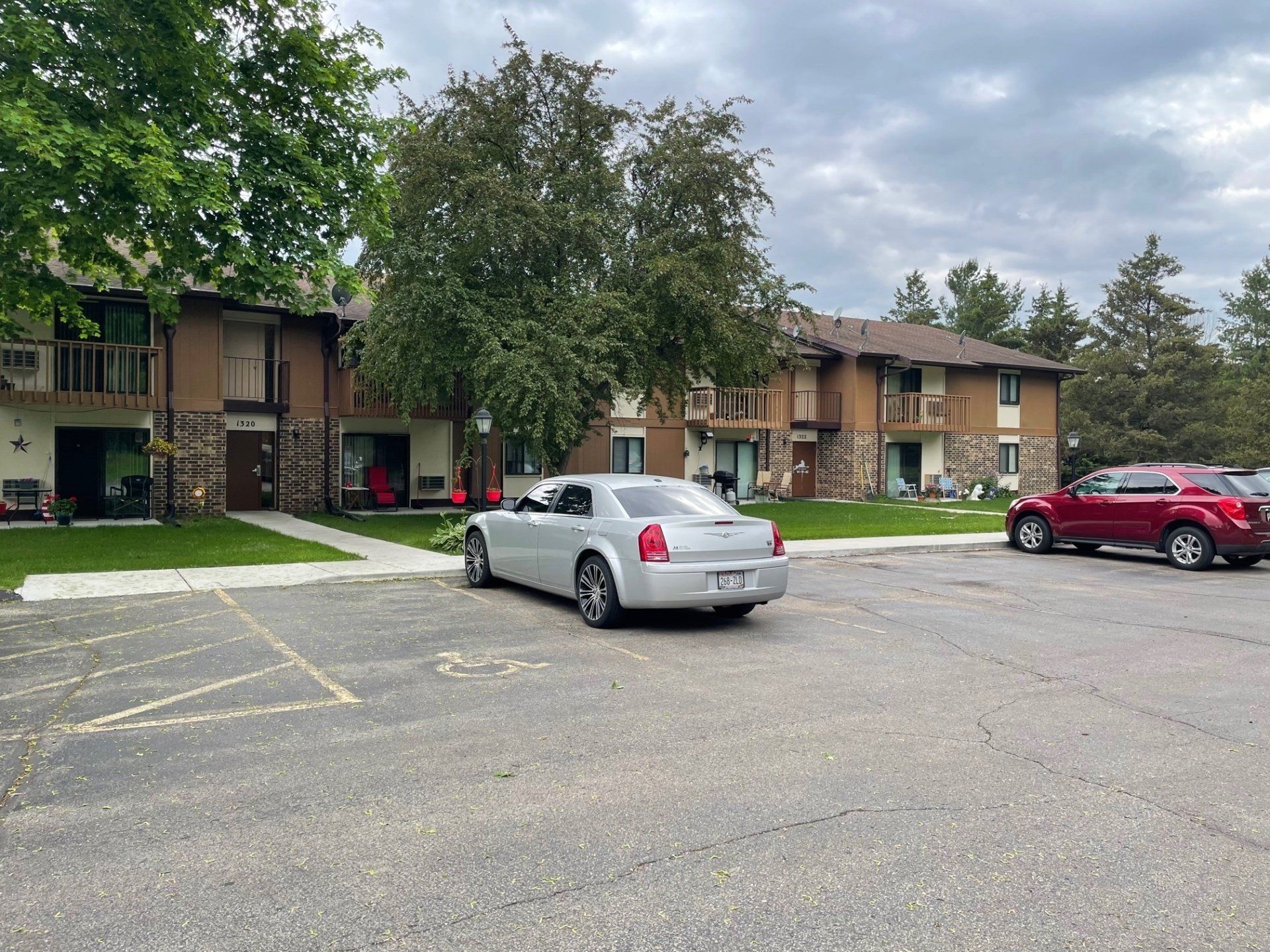 West Meadow Apartments parking lot