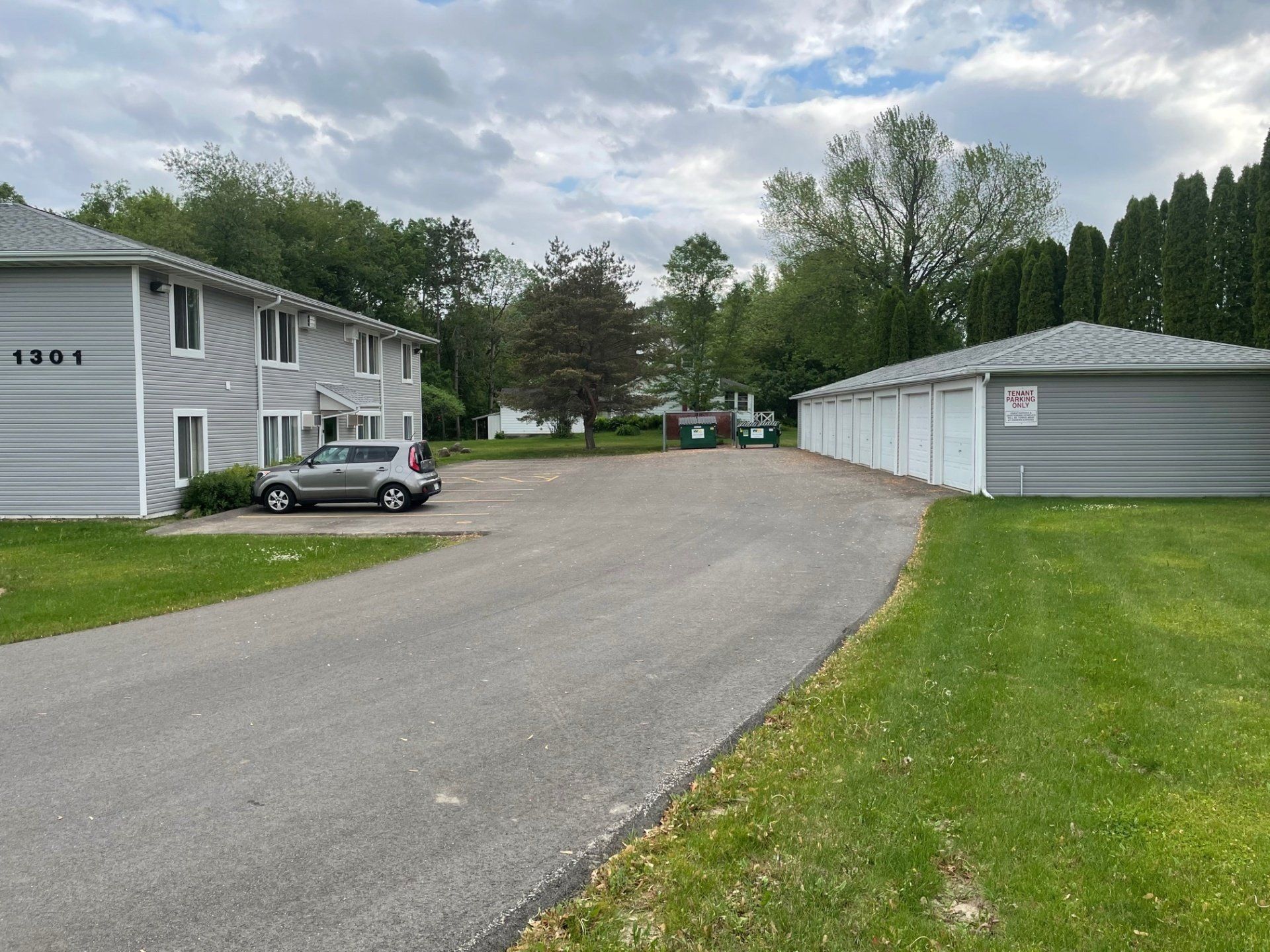 alpine house exterior and grounds