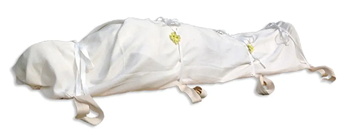 White burial shroud