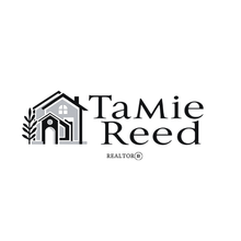 Black-and-white real estate logo with a house icon and the name &ldquo;Tamie Reed REALTOR&reg;&rdquo;