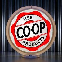 Early COOP logo with circular design used by Consumer Cooperative Association in 1935