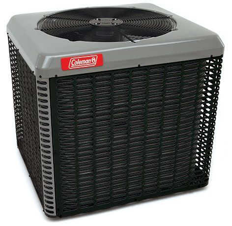 A coleman air conditioner on a white background