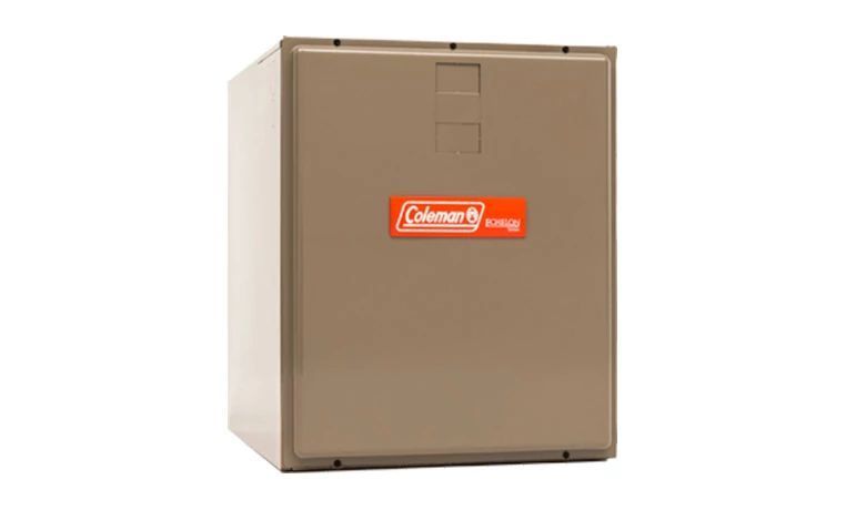 A coleman air conditioner is shown on a white background.