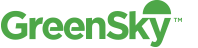 A green sky logo on a white background