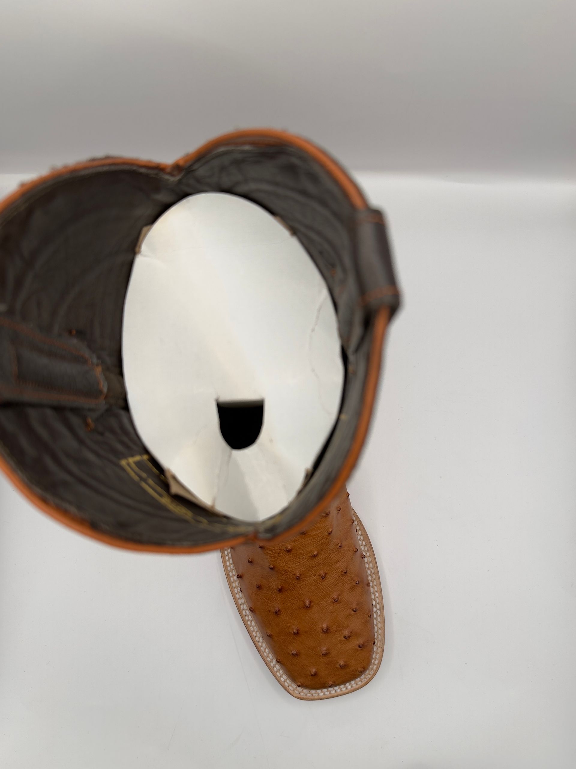 RR Western Mens Scotch Exotic Ostrich Cowboy Boots