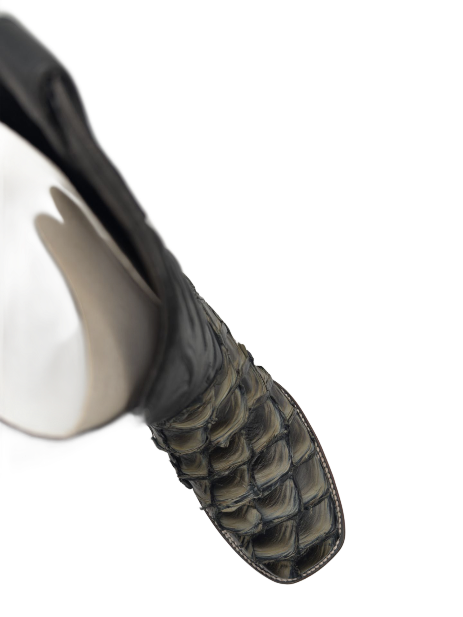 Men's Green Exotic Pirarucu Cowboy Boots