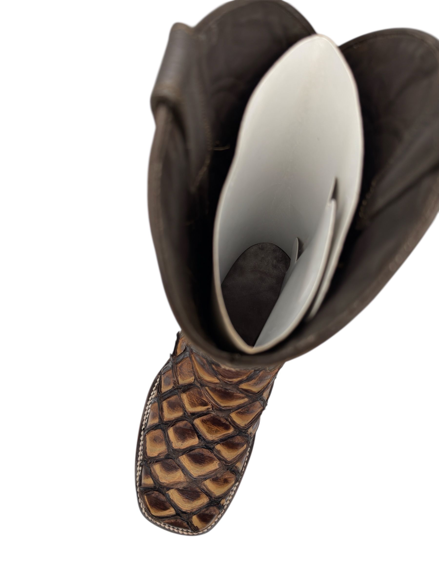 Men's Honey Exotic Pirarucu Cowboy Boots