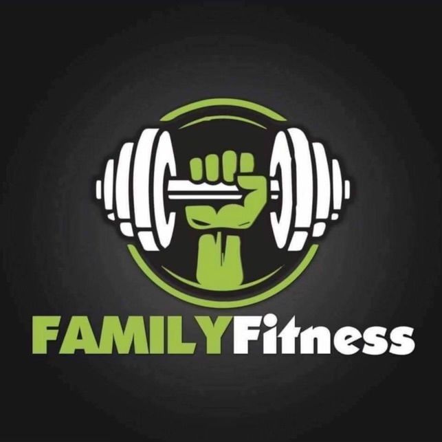 A logo for a gym called family fitness