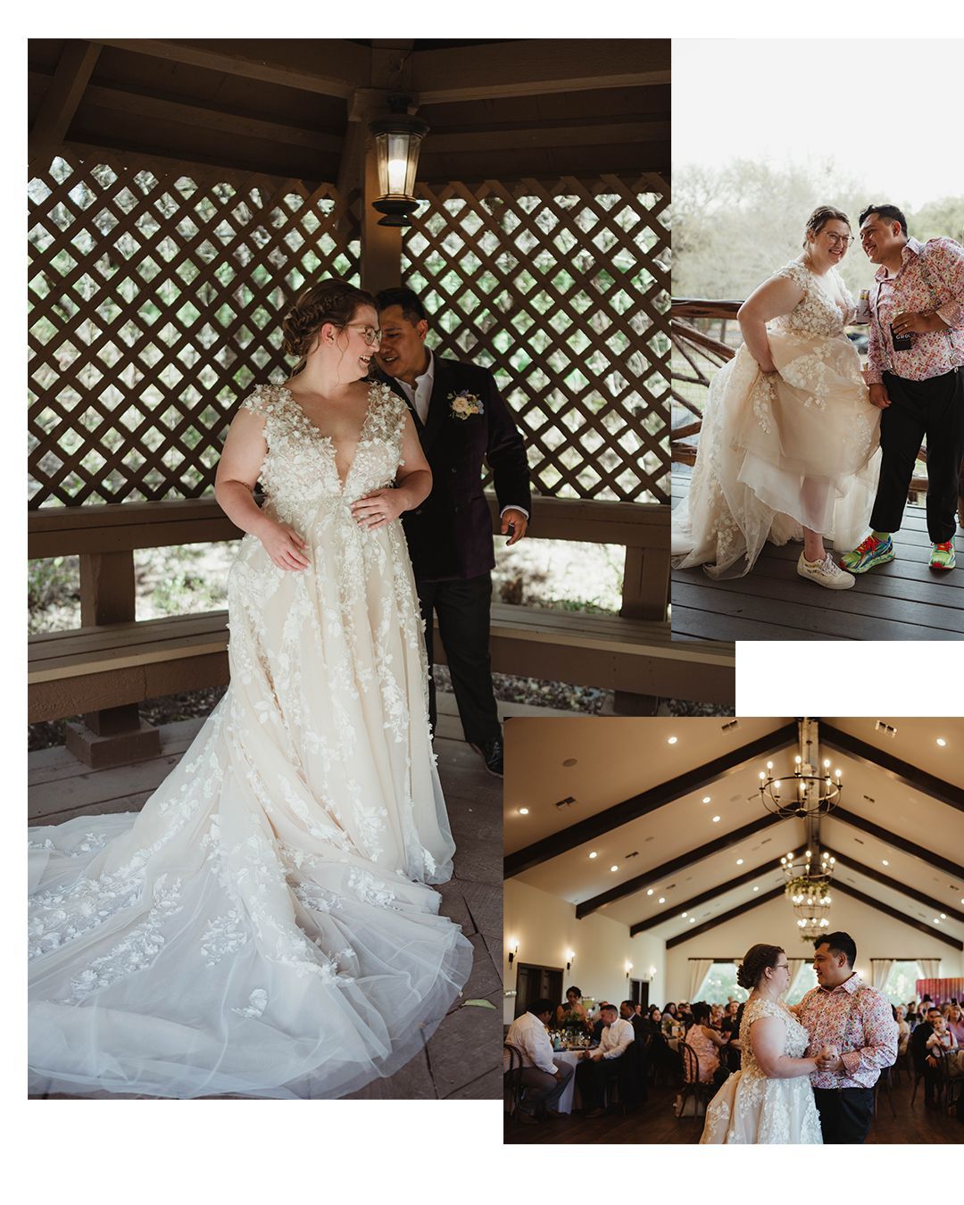 Bride and groom exchanging rings