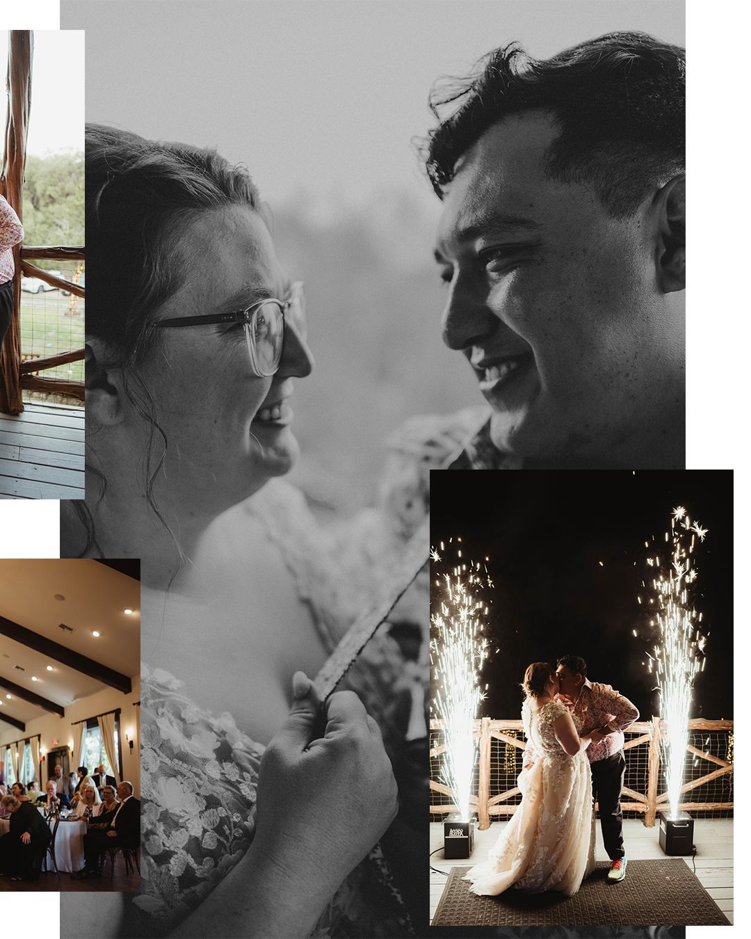 Celebratory moment after vows are complete