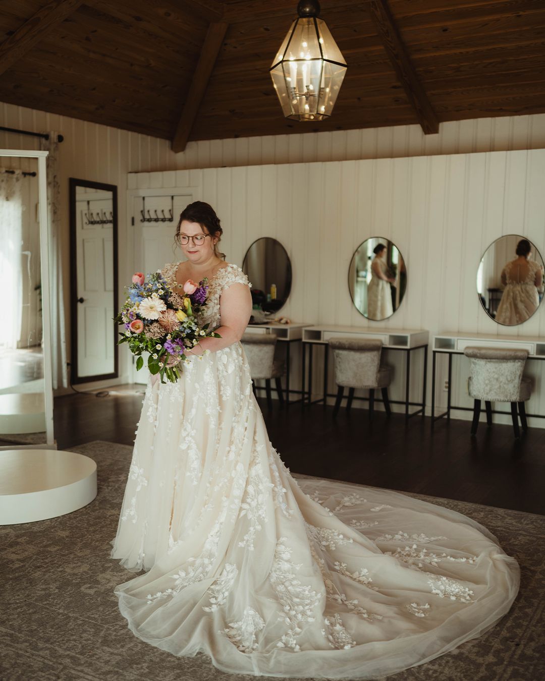 Officiant speaking with the couple