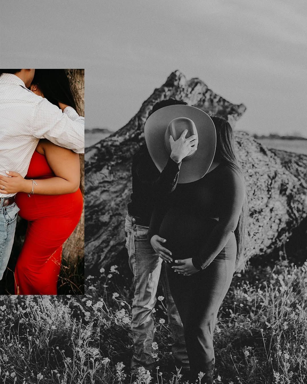 Final embrace at the end of the maternity session