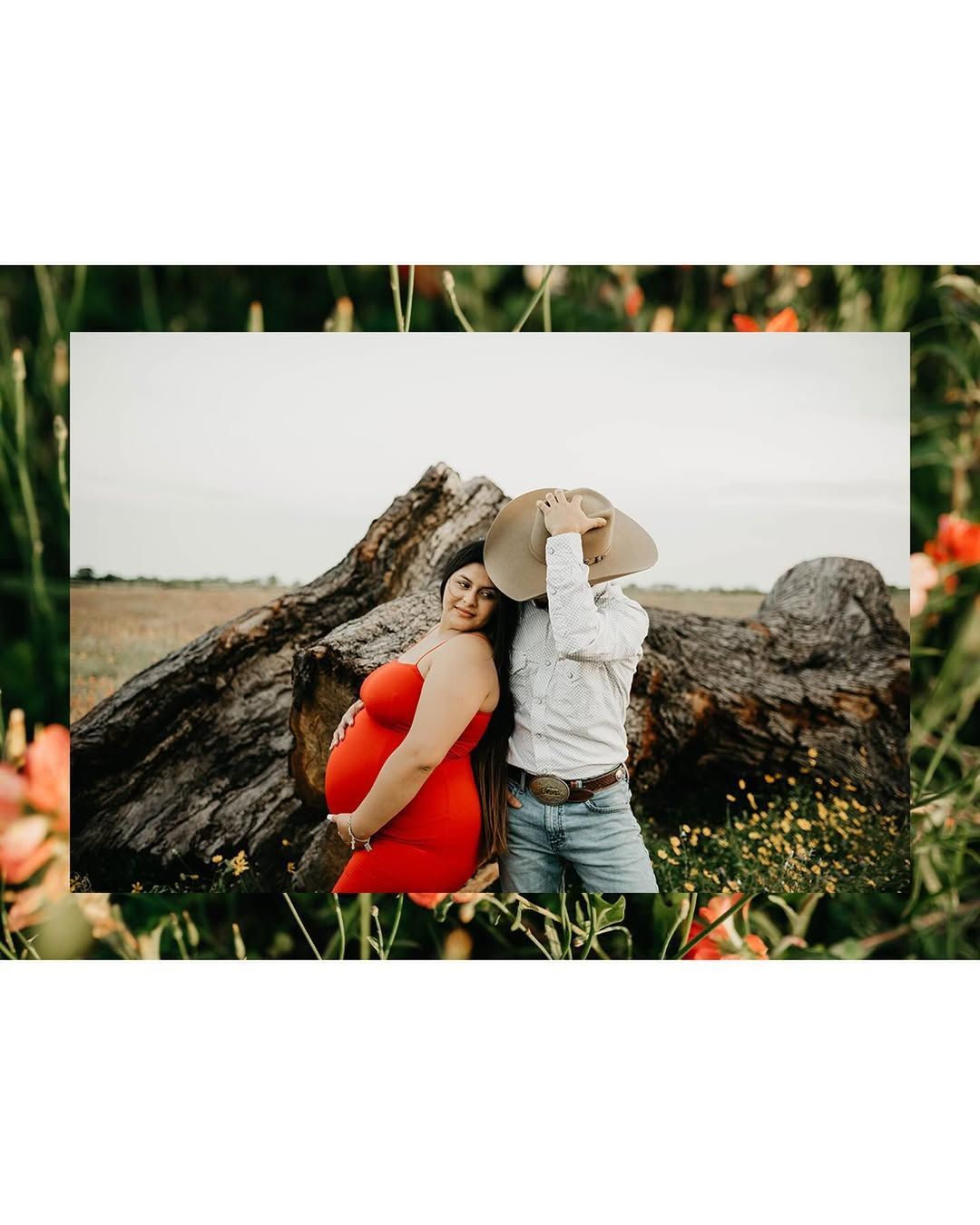 Ricky and Khia laughing together during their maternity shoot