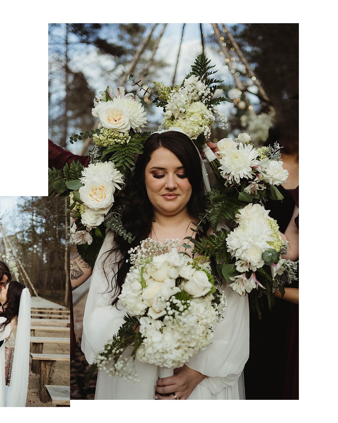 Joyful moment during vows at At the Shire