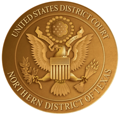 The seal of the united states district court northern district of texas