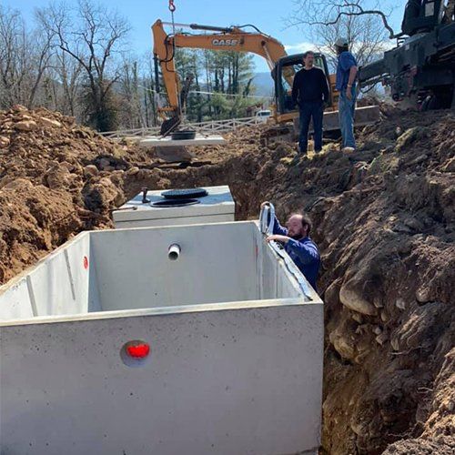 Septic System Installation — Covington, VA — Chuck White Heating, Air Conditioning, & Excavating