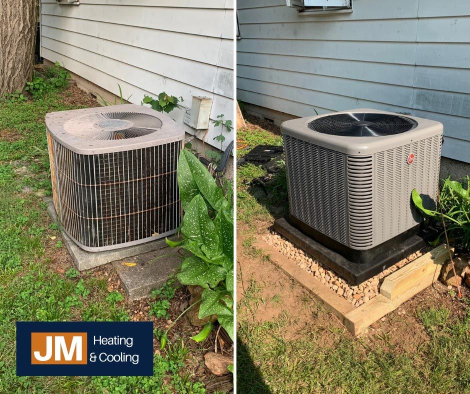 HVAC Unit Maintenance Before and After — Springfield, MO — JM Heating & Cooling
