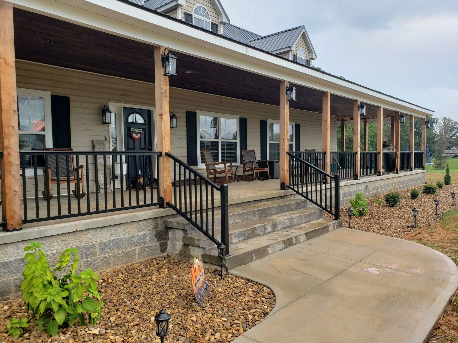 Black Residential Handrails