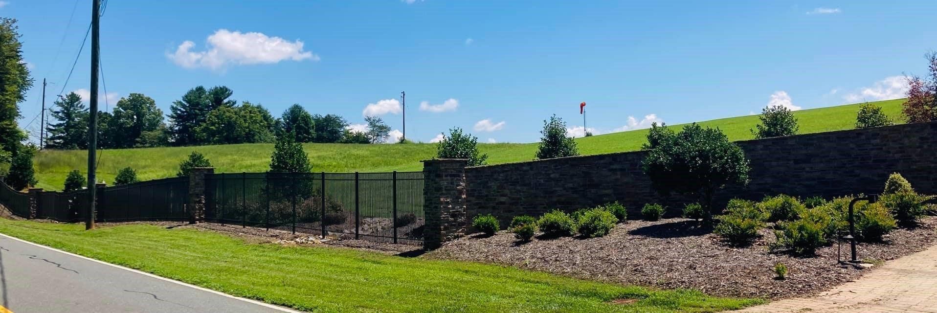 Aluminum Fence Outside Large Estate