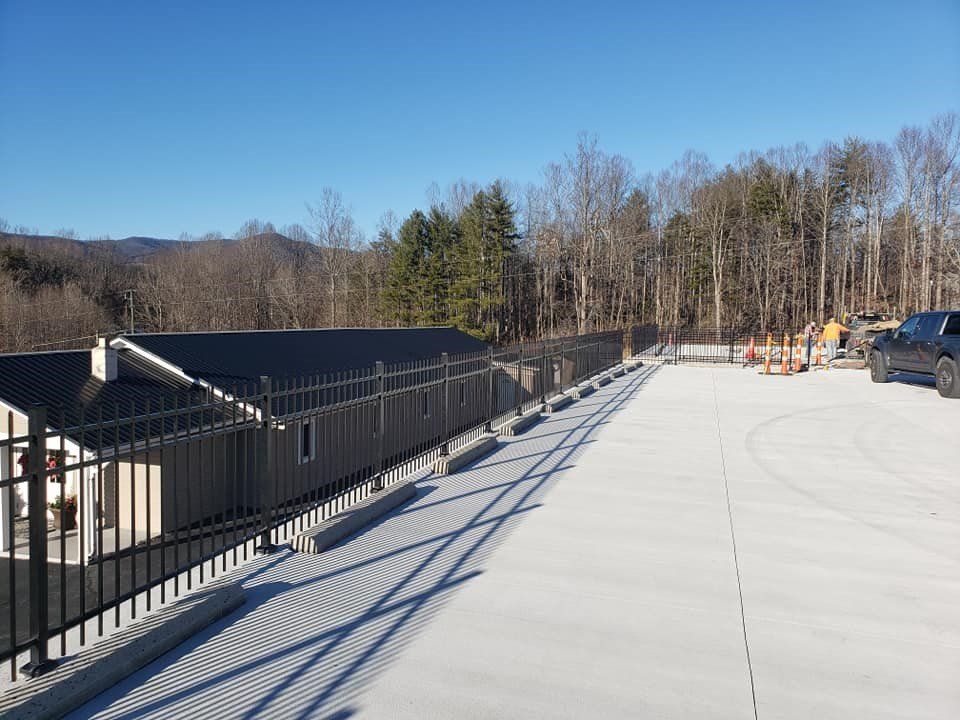 Aluminum Fence Outside Housing Development