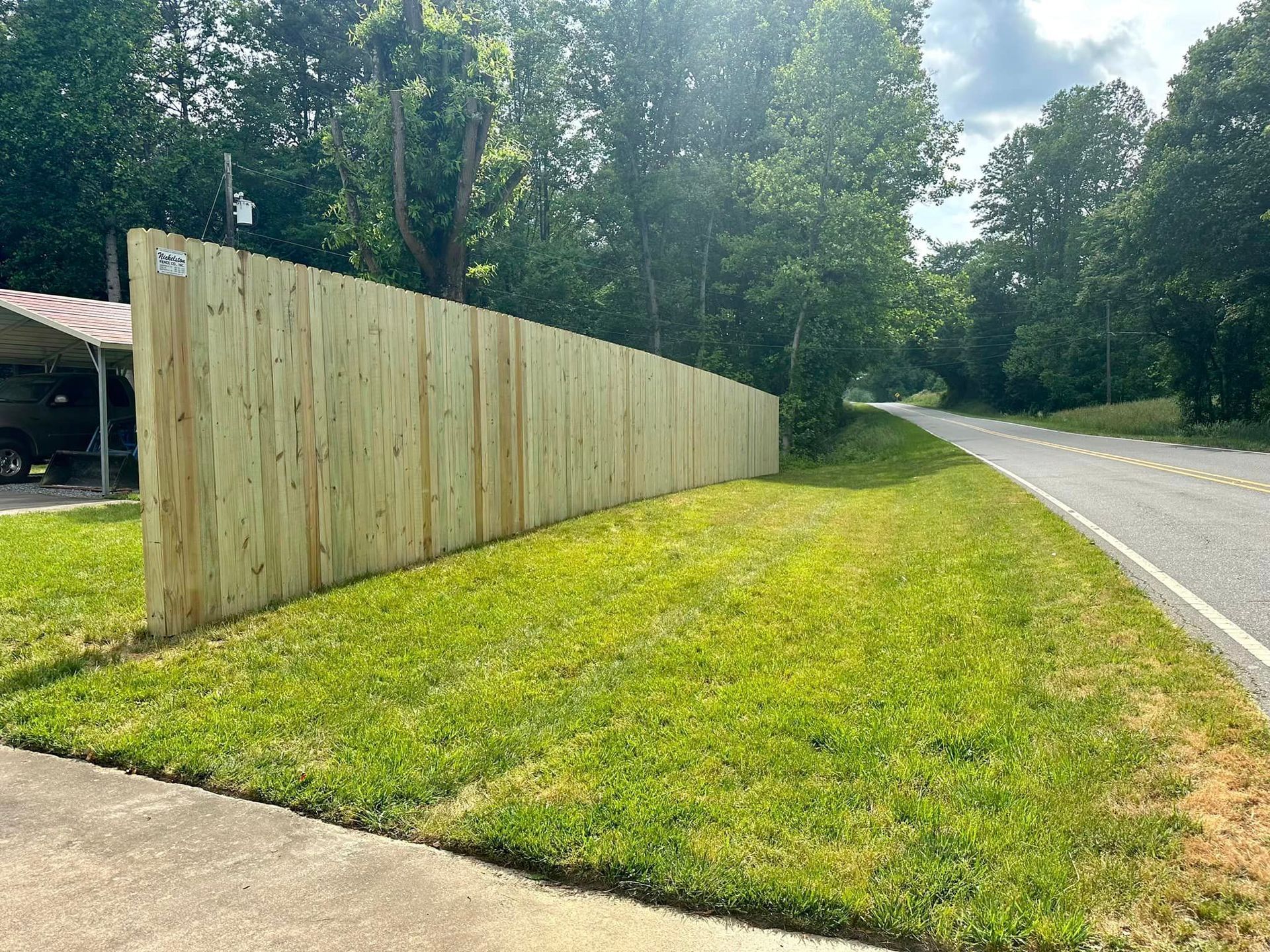 wood fencing