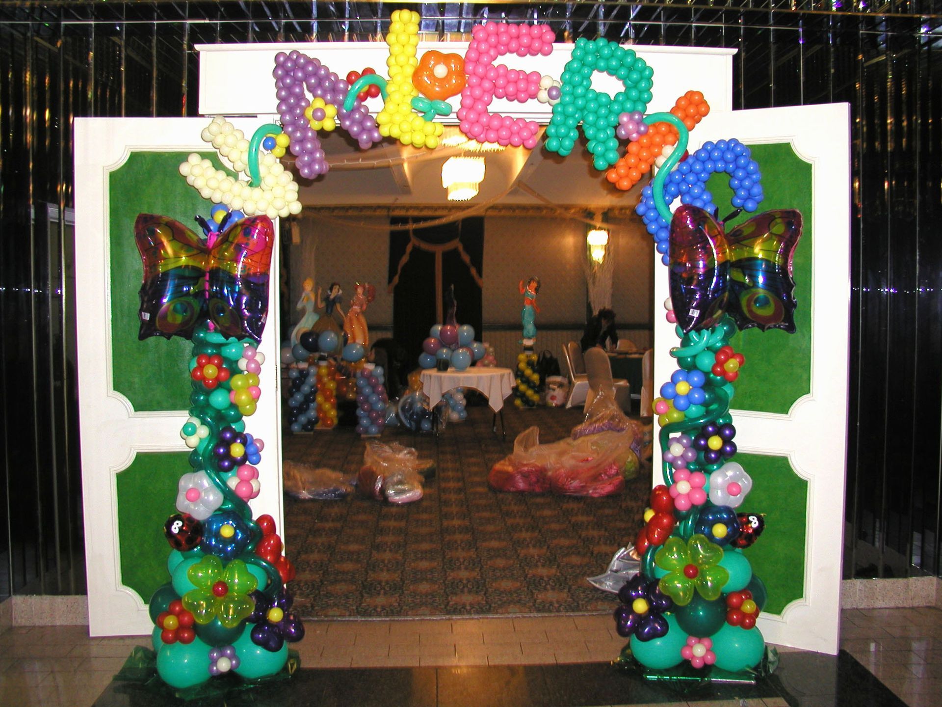 Balloon archway with 