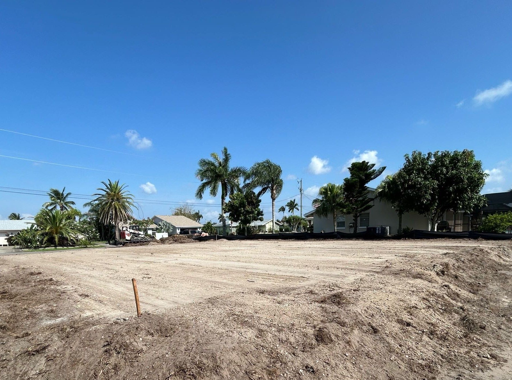Workers Laying the Foundation — Cape Coral, FL — Channel Mark Shell